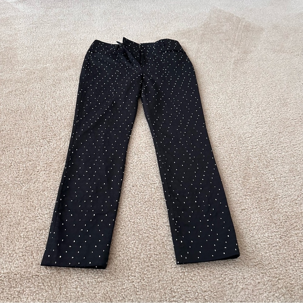 NWT Erdem Polka Dot Print Straight Leg Pants!